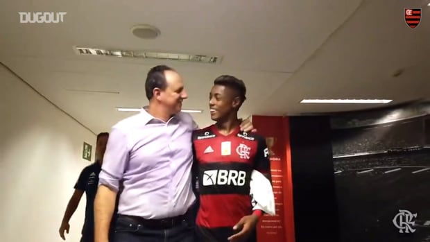 Flamengo's celebrations after beating Vasco